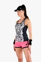 Damestop Hydrogen  Chrome Tech Tank Top Black/White