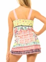 Damestop Lucky in Love  Patch Me Tank w/Bra Melon