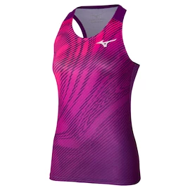 Damestop Mizuno Charge Printed Tank Purple Magic