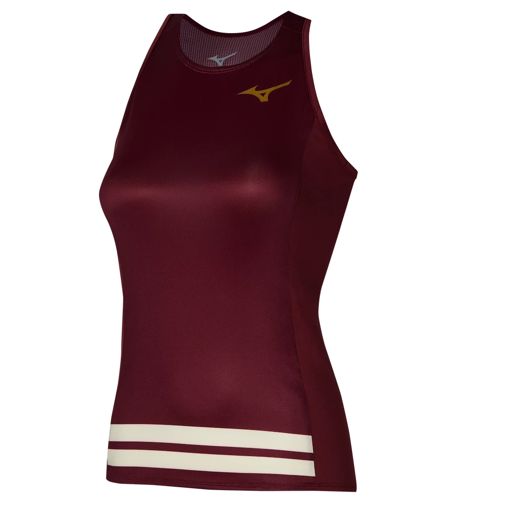 Damestop Mizuno  Printed Tank Cabernet