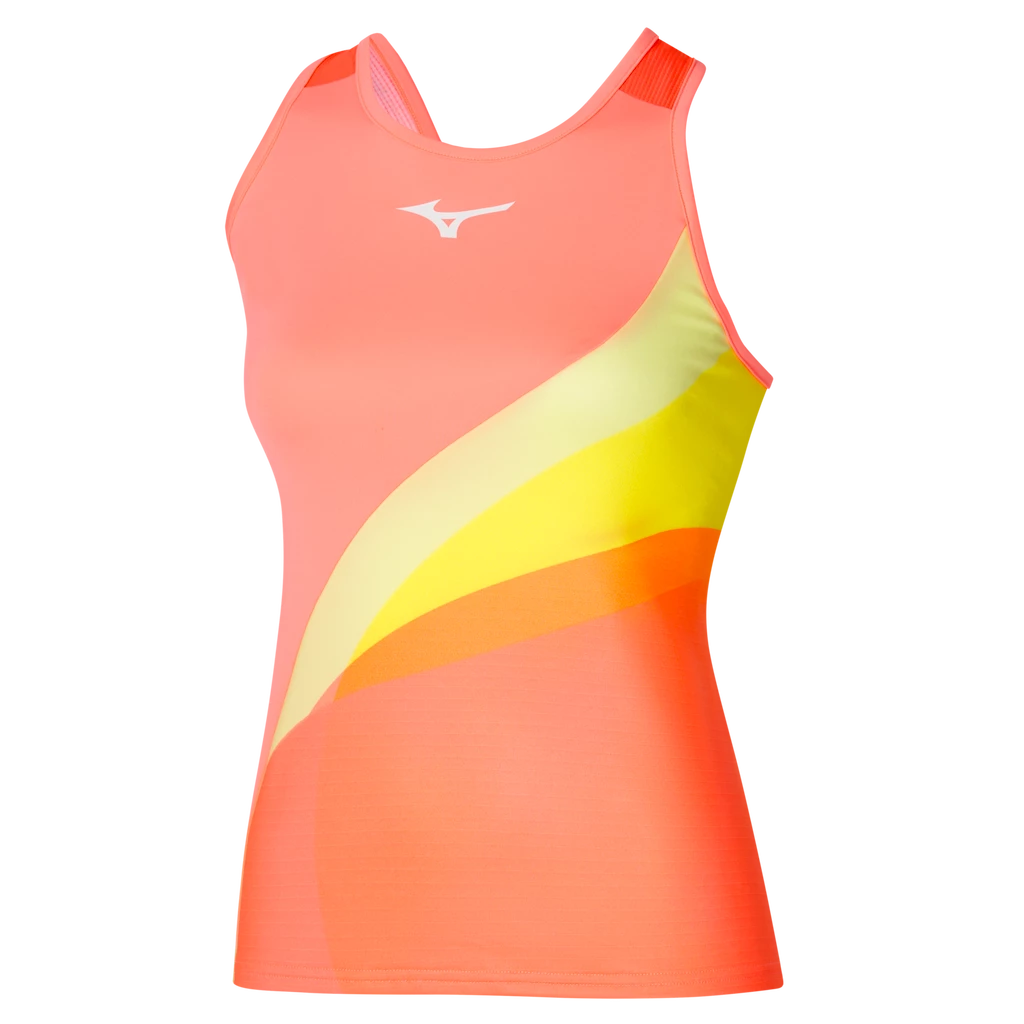 Damestop Mizuno  Release Printed Tank Candy Coral