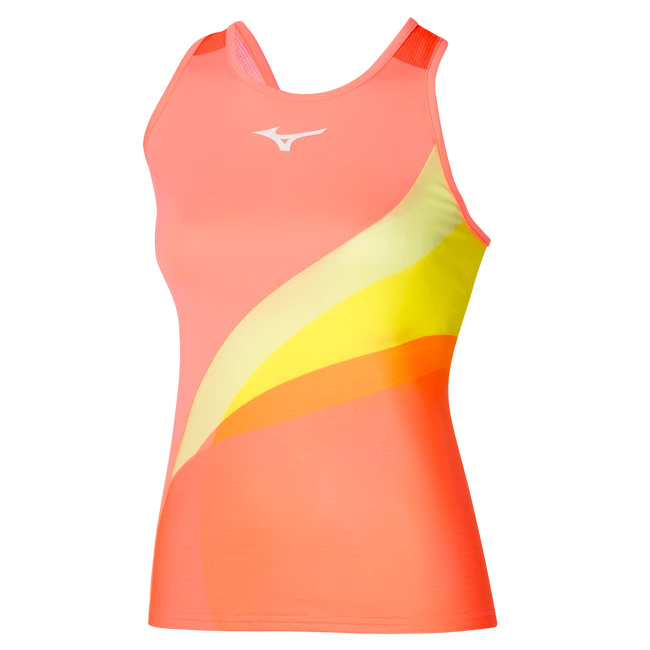 Damestop Mizuno  Release Printed Tank Candy Coral