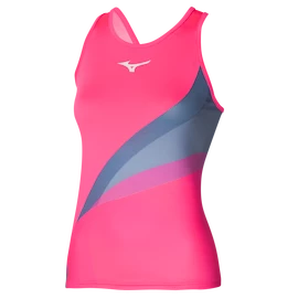 Damestop Mizuno Release Printed Tank High-Vis Pink