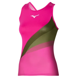 Damestop Mizuno Release Printed Tank Pink Glo