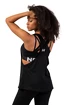 Damestop Nebbia  Sleeveless Loose Cross Back Tank Top "Feeling Good" 419 Black