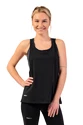 Damestop Nebbia  Sleeveless Loose Cross Back Tank Top "Feeling Good" 419 Black