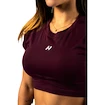 Damestop Nebbia STRONG BEAUTY Open-back Cropped Top 430 dark red