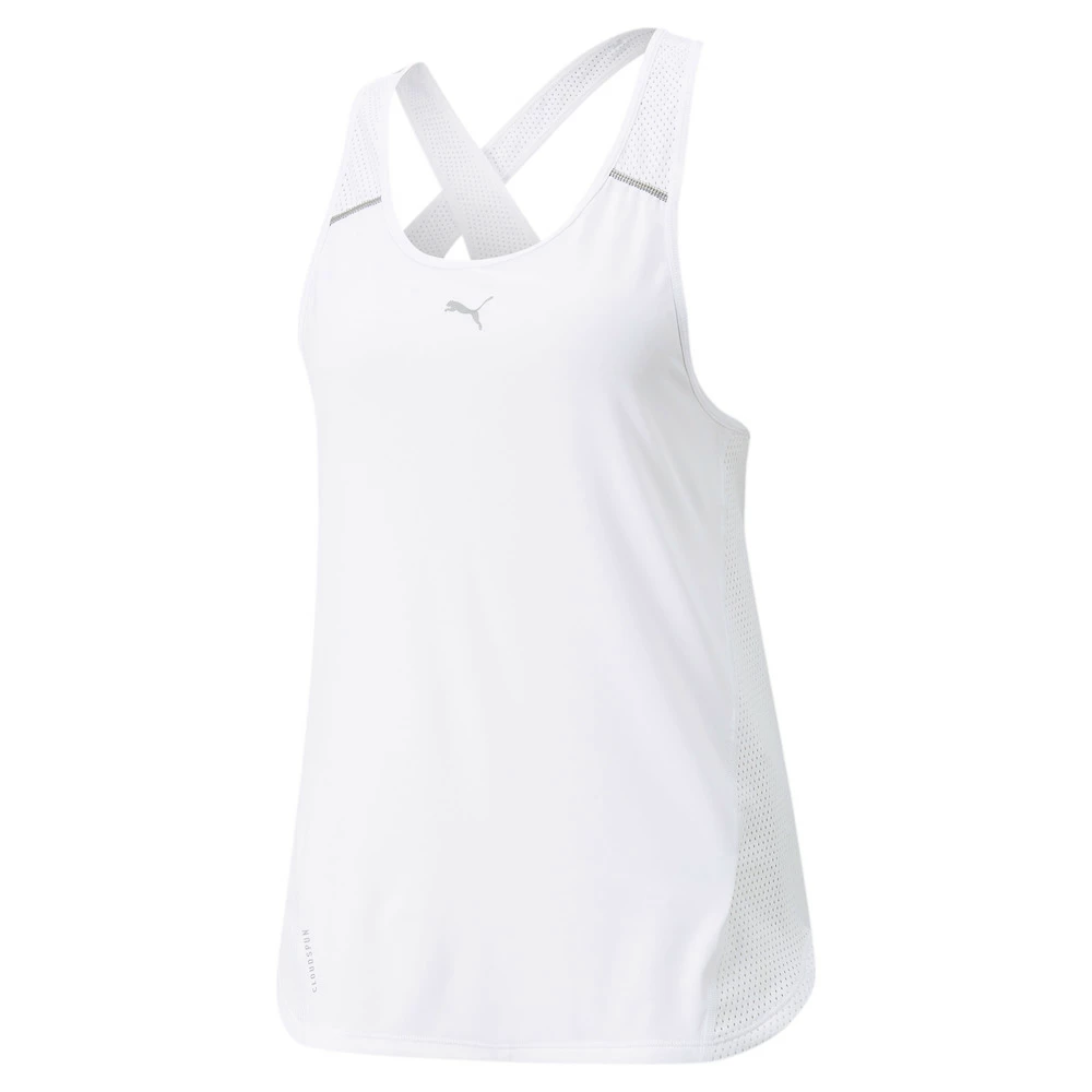 Damestop Puma  Run Cloudspun marathon Tank Puma White S