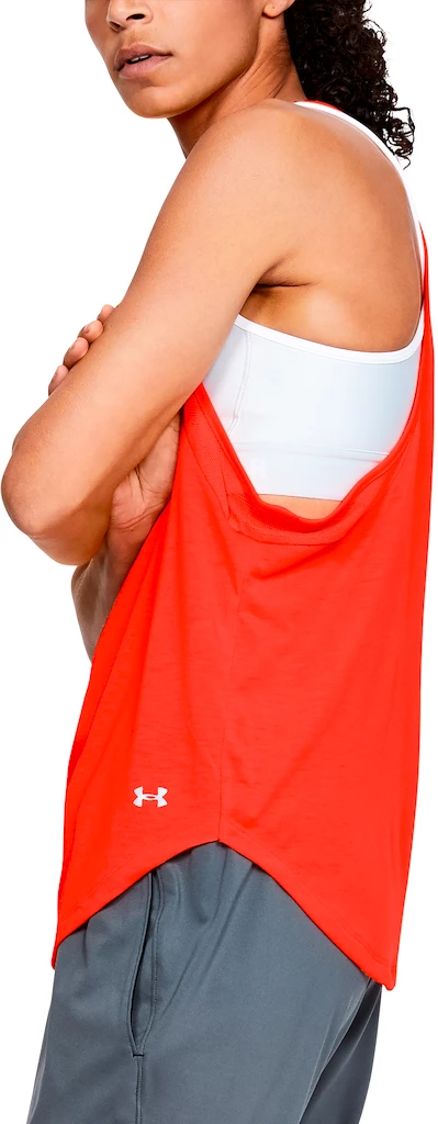 Damestop Under Armour  Whisperlight Mesh Tank Orange