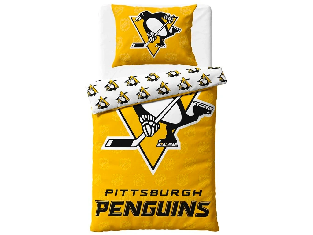 Dekbedovertrek Official Merchandise  NHL Pittsburgh Penguins Shields 140x200/70x90