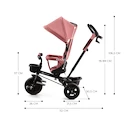 Driewieler Kinderkraft Aveo Rose Pink