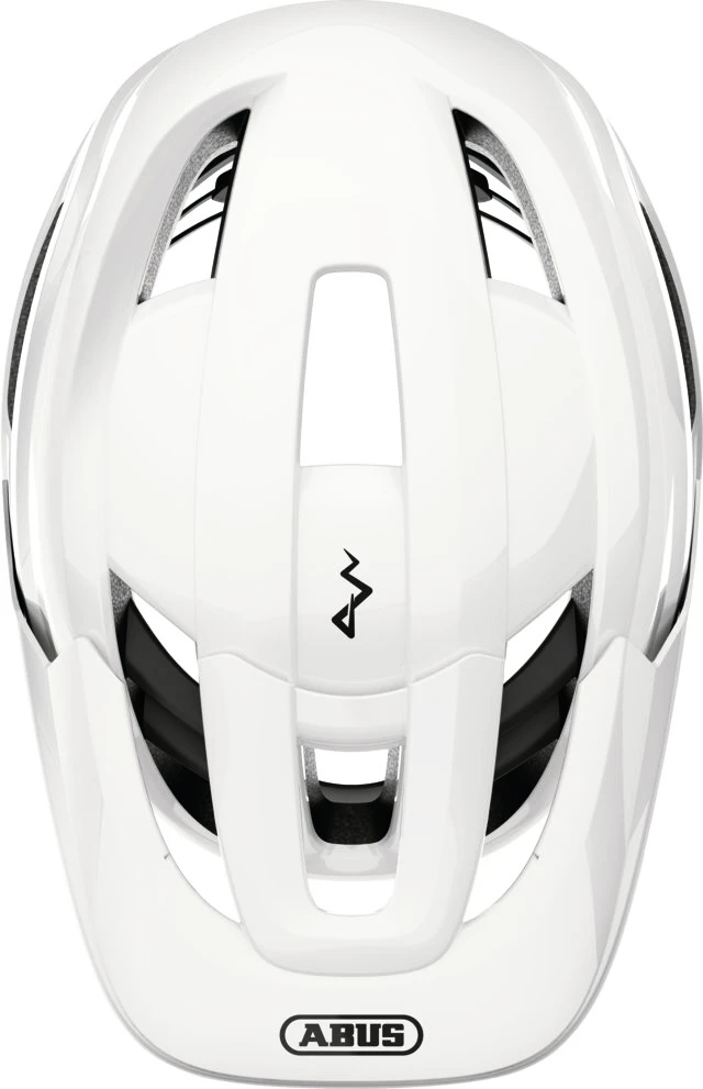 Fietshelm Abus Cliffhanger Mips Shiny White