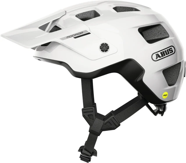 Fietshelm Abus Modrop Mips Shiny White L