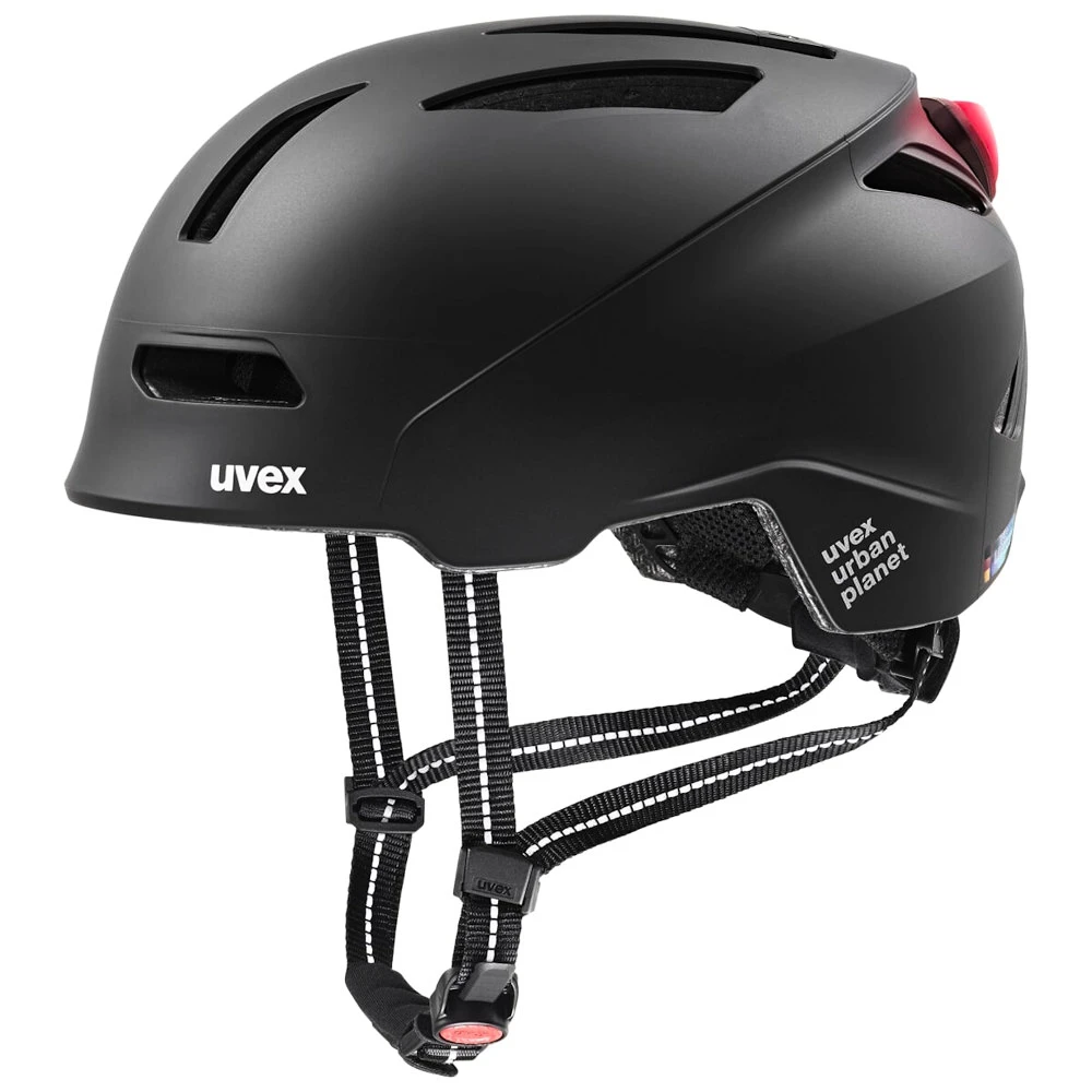 Fietshelm Uvex Urban Planet LED Black Matt (S4100650100)