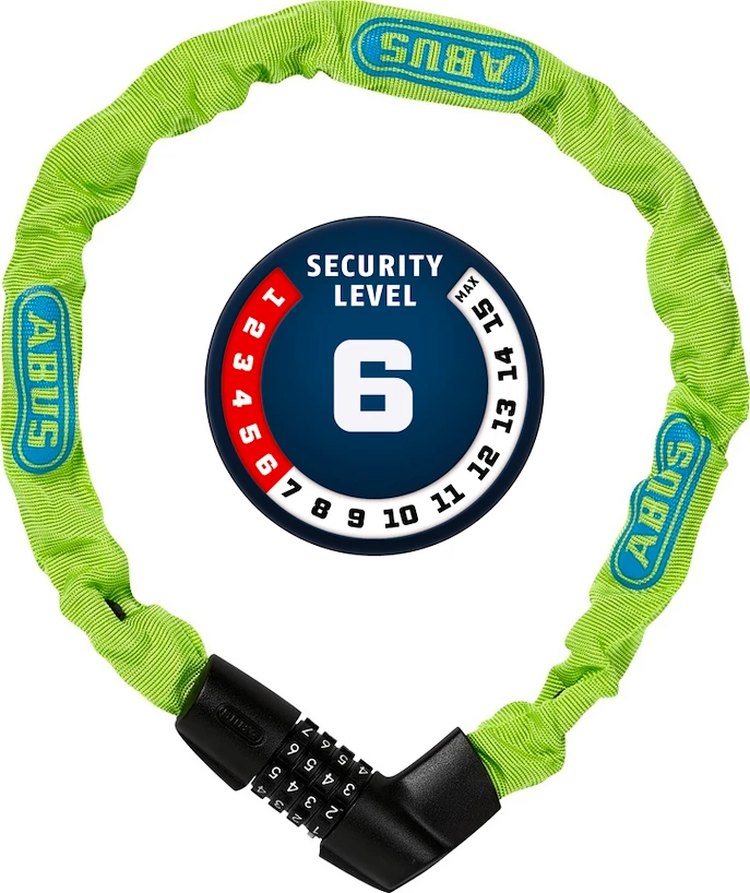 Fietsslot Abus  Tresor 1385/75 neon green (6mm)