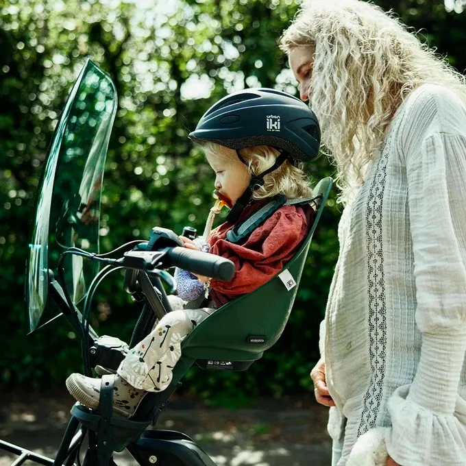 Fietsstoeltje Urban Iki  BIO Front seat Mosu Green/Bincho Black