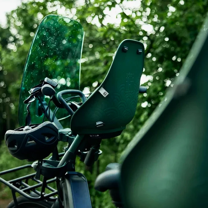 Fietsstoeltje Urban Iki  BIO Front seat Mosu Green/Bincho Black
