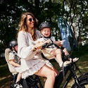 Fietsstoeltje Urban Iki  BIO Front seat Oishi Beige/Bincho Black