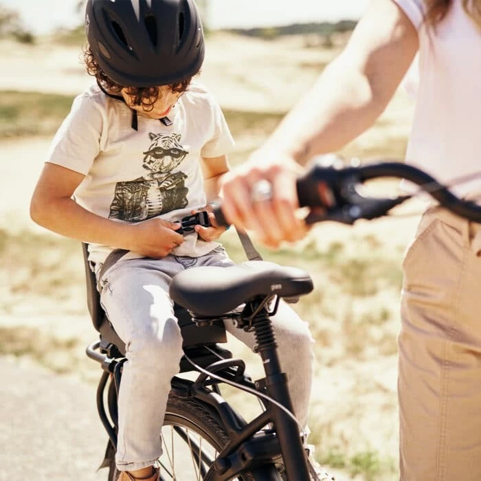 Fietsstoeltje Urban Iki  Junior bike seat Bincho Black/Bincho Black