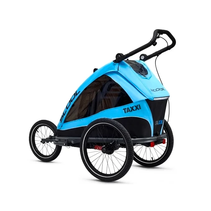 Fietstrailer TaXXi S'Cool Kids Elite one Blue