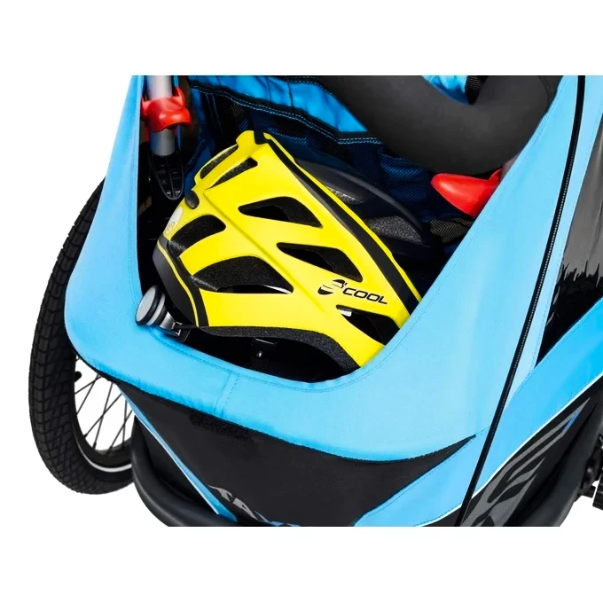 Fietstrailer TaXXi S'Cool Kids Elite one Blue