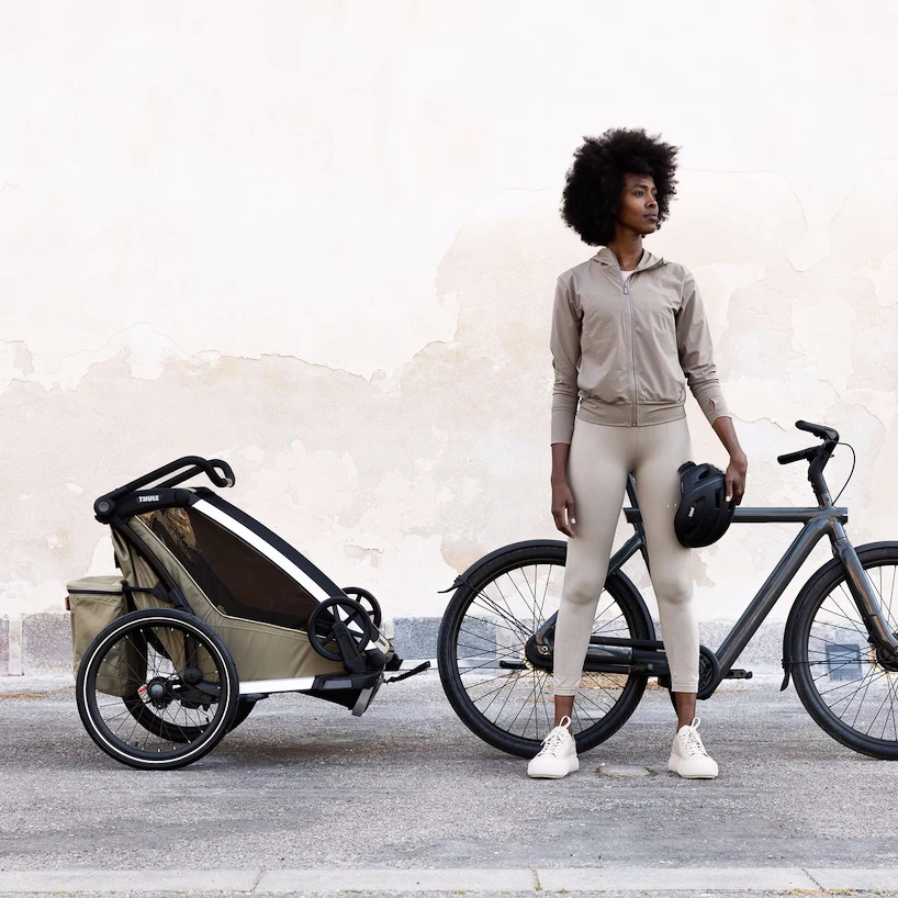 Fietstrailer Thule Chariot Cross 2 single faded khaki