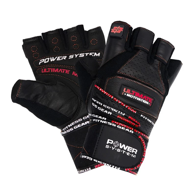 Fitness handschoenen Power System  Ultimate Motivation Black/Red