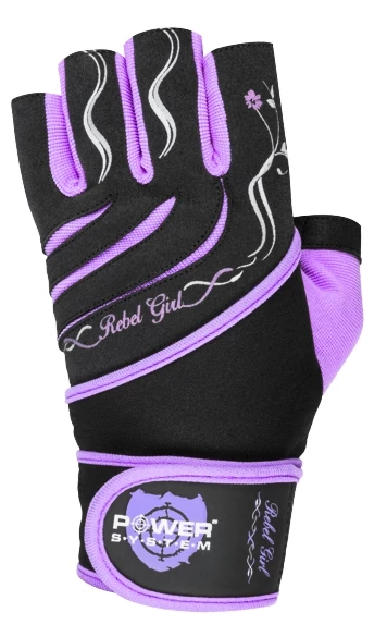 Fitnesshandschoenen voor dames Power System  Rebell Girl Purple XS