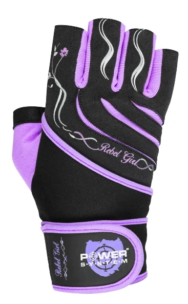 Fitnesshandschoenen voor dames Power System  Rebell Girl Purple XS