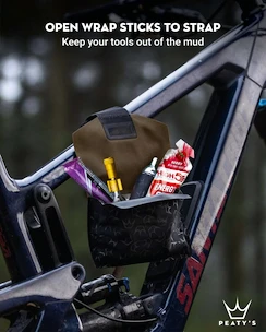 Frametas PEATY'S  Holdfast trail tool wrap - slate grey (phf-ttw-slt-25)
