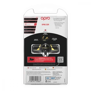 Gebitsbeschermer Opro  GOLD BRACES Black/Gold Senior