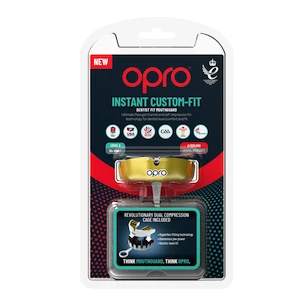 Gebitsbeschermer Opro  INSTANT CUSTOM FIT SOLIDS Gold/White Senior
