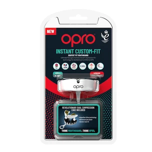 Gebitsbeschermer Opro  INSTANT CUSTOM FIT SOLIDS White/Gold Senior