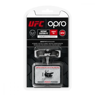 Gebitsbeschermer Opro  INSTANT CUSTOM FIT UFC Black/Silver/White Senior