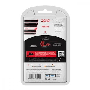 Gebitsbeschermer Opro  SILVER Black/Red Senior