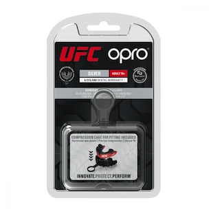 Gebitsbeschermer Opro  SILVER UFC Red/Black Senior