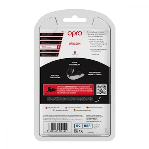 Gebitsbeschermer Opro  SILVER White/Black Senior