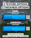 Grips PEATY'S  Monarch mushroom thin slate (pgm-msh-thk-slt-20)