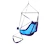 Hangmat Eno  Lounger Hanging Chair Purple/Teal