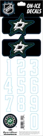 Helmnummers Sportstape ALL IN ONE HELMET DECALS - DALLAS STARS - DARK HELMET 2010