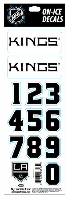 Helmnummers Sportstape  ALL IN ONE HELMET DECALS - LOS ANGELES KINGS