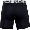 Heren boxershort Under Armour  Charged Cotton 6in 3Pack Black