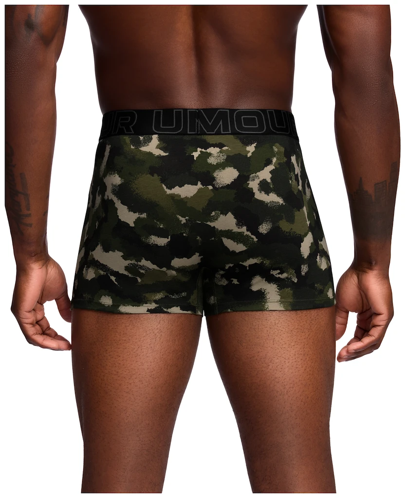 Heren boxershort Under Armour Perf Cotton Nov 3in Green
