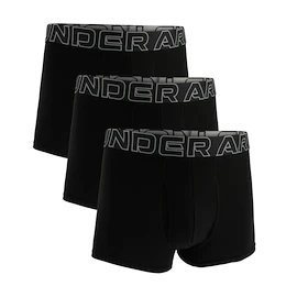 Heren boxershort Under Armour Perf Cotton Solid 3in 3Pack Black