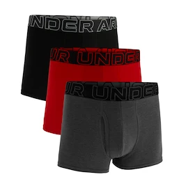 Heren boxershort Under Armour Perf Cotton Solid 3in 3Pack Castlerock Heather