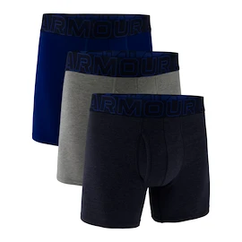 Heren boxershort Under Armour Perf Cotton Solid 6in 3Pack Navy