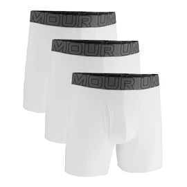 Heren boxershort Under Armour Perf Cotton Solid 6in 3Pack White