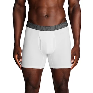 Heren boxershort Under Armour Perf Cotton Solid 6in 3Pack White