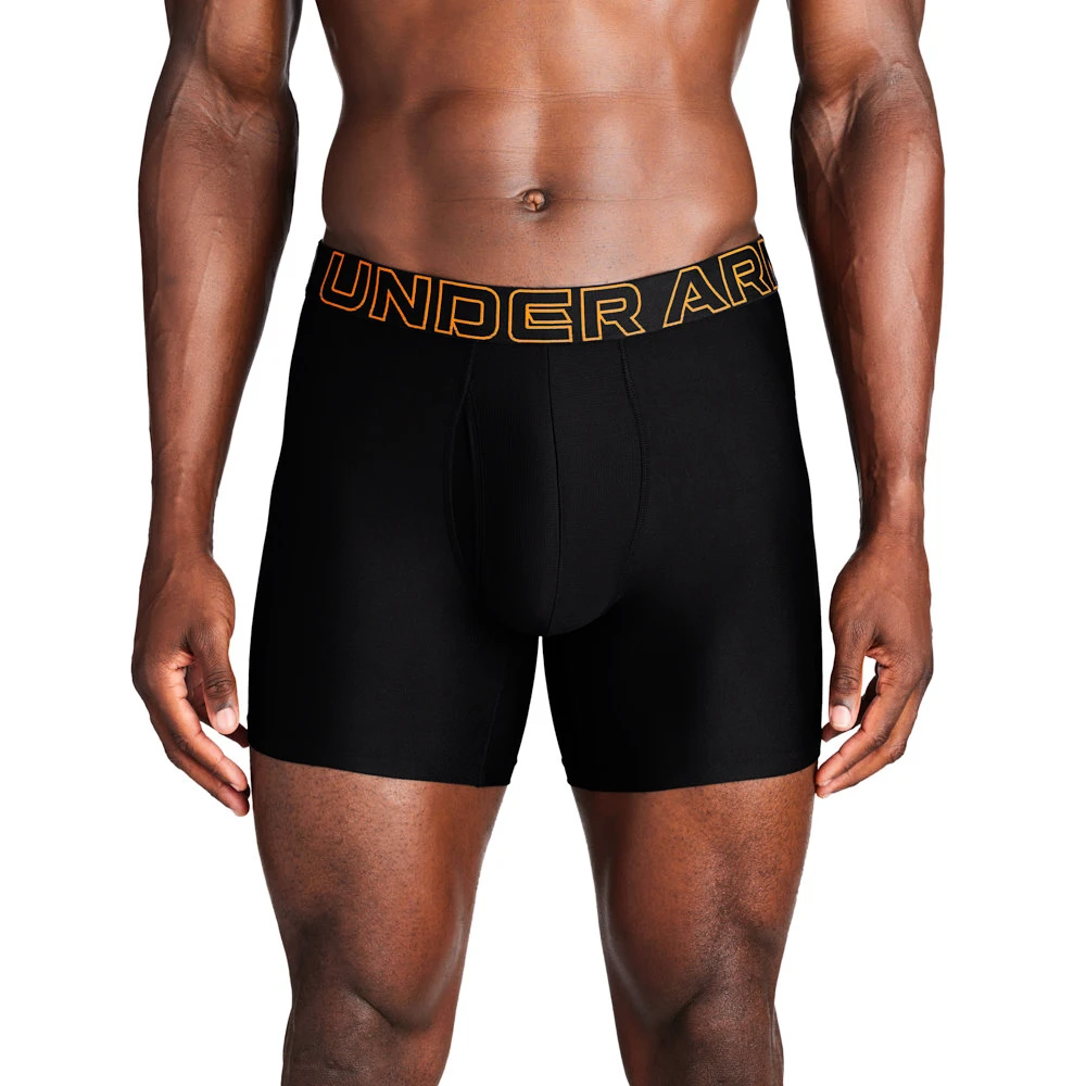 Heren boxershort Under Armour Perf Tech 6in 3Pack Black