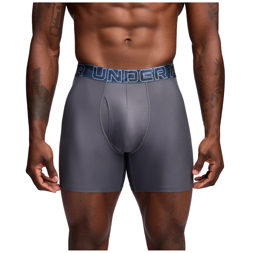 Heren boxershort Under Armour Perf Tech 6in Grey